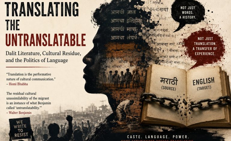 Translating the Untranslatable: Dalit Literature, Cultural Residue, and the Politics of Language