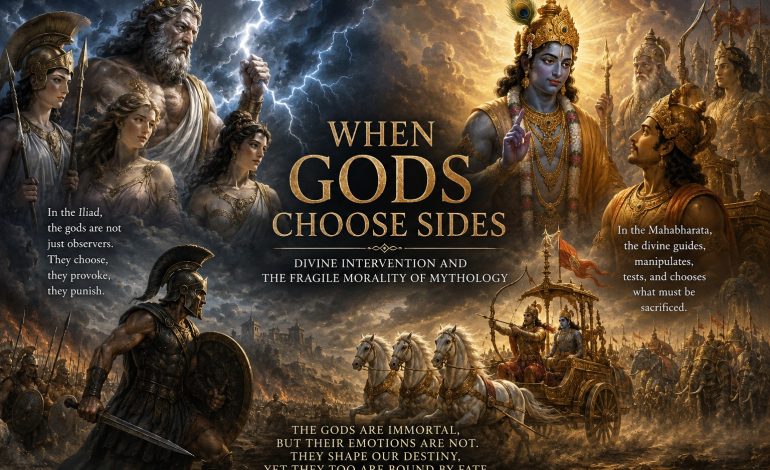 When Gods Chose Sides: Divine Intervention and the Fragile Morality of Mythology