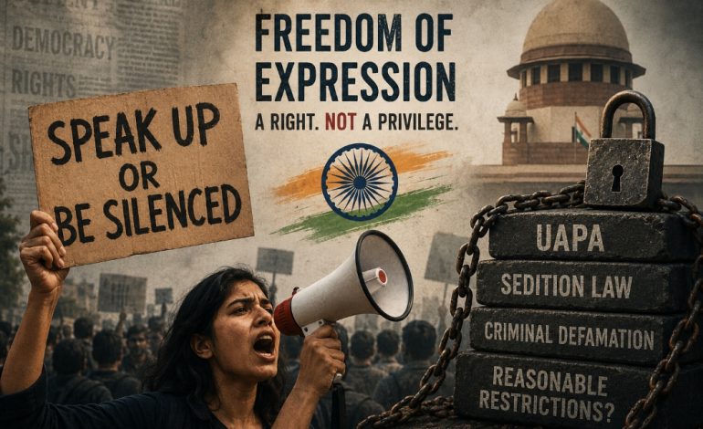 The Shrinking Space for Free Speech in India:When Dissent Becomes a Crime