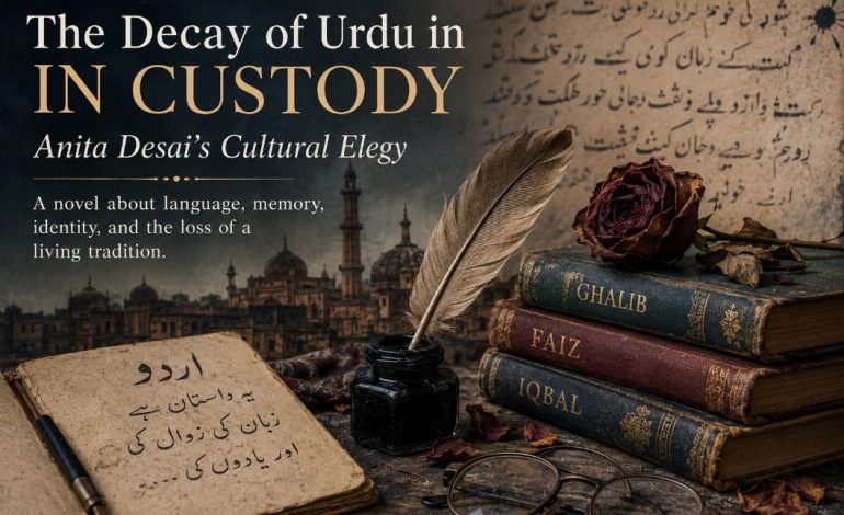 The Decay of Urdu in Custody: Language, Memory, and Cultural Loss in Anita Desai’s In Custody