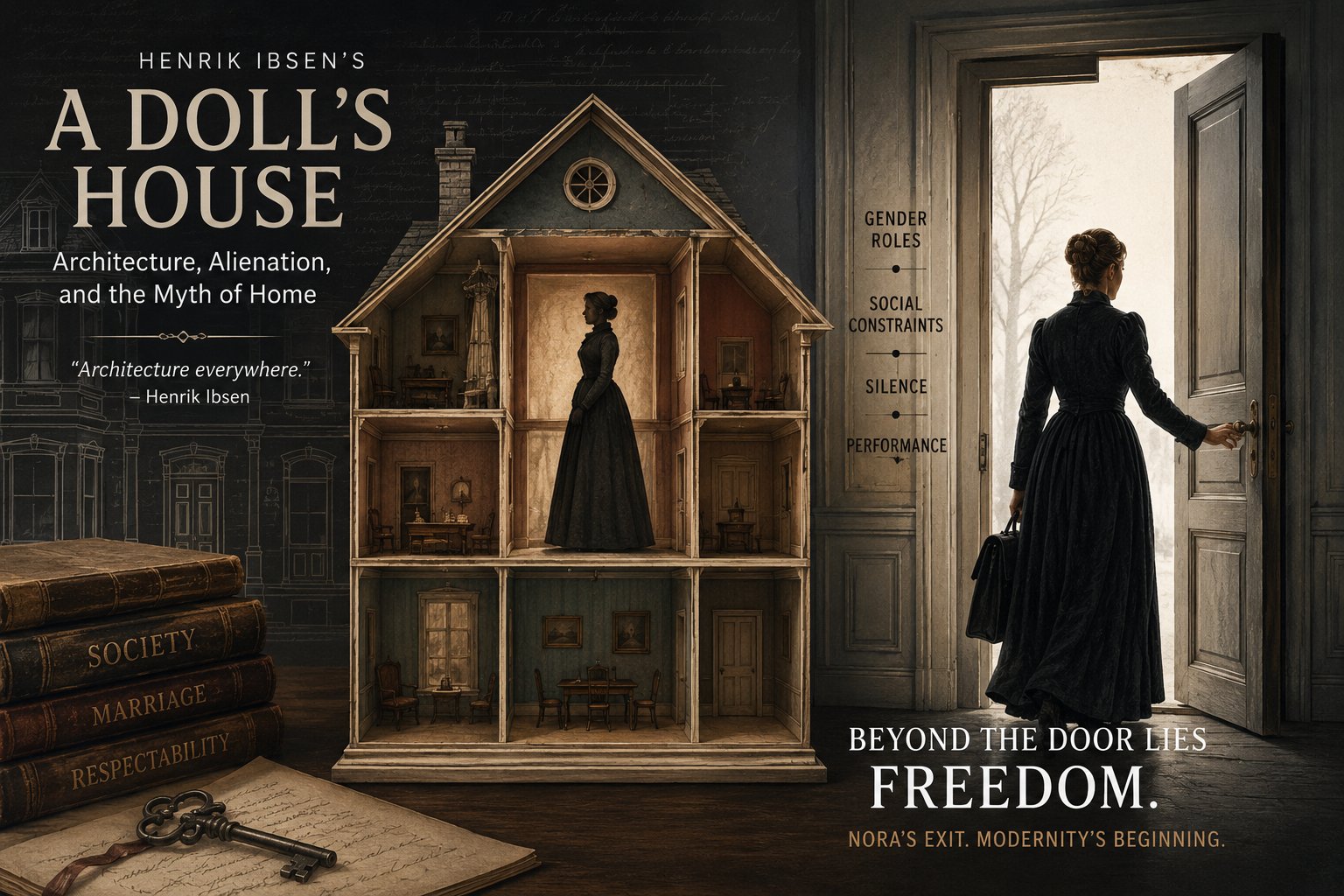 Living Inside the Doll’s House: How Henrik Ibsen Turned Architecture into a Critique of Modern Society