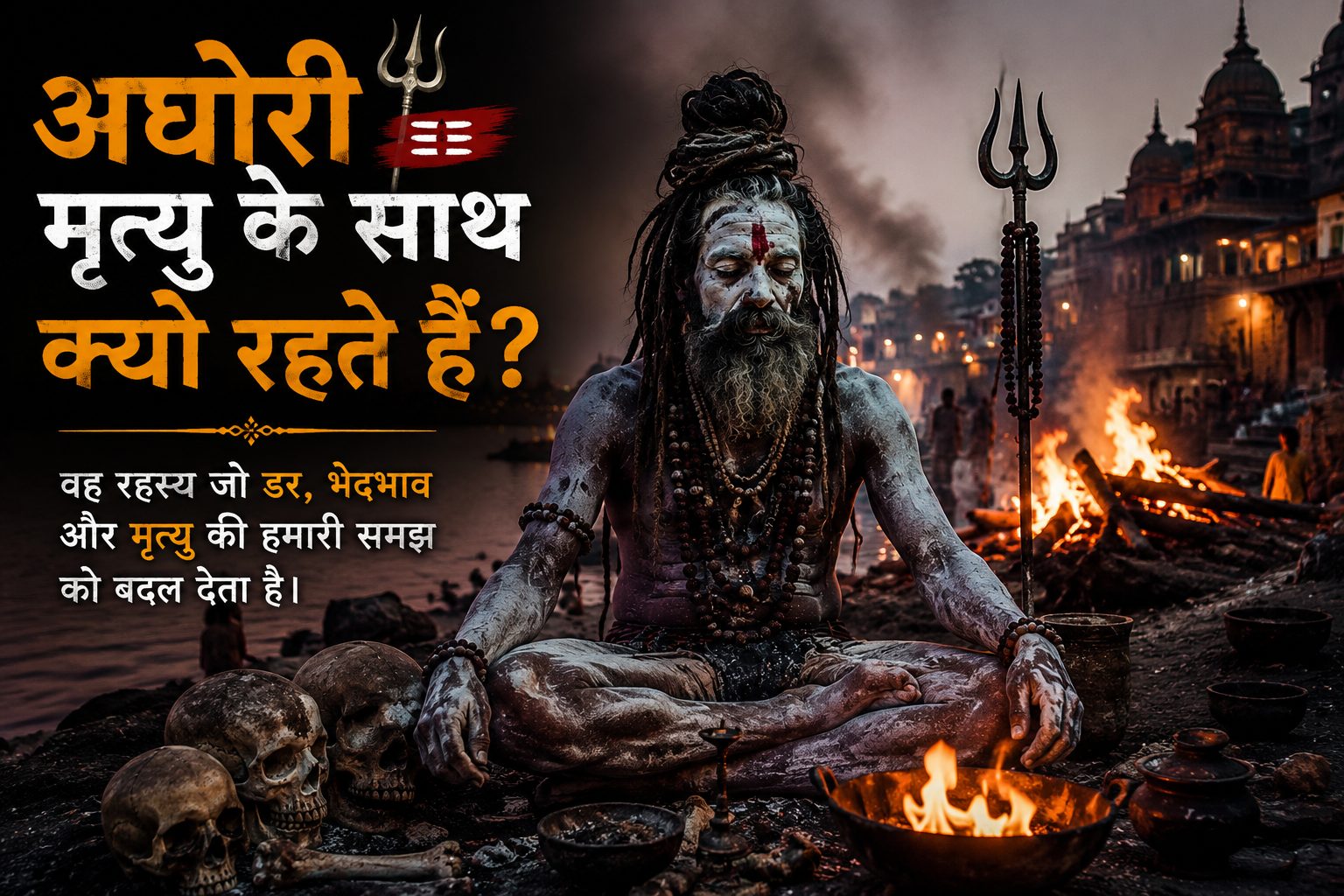 अघोरी मृत्यु के साथ क्यों रहते हैं? वह रहस्य जिसे समझने के बाद मौत का डर हमेशा के लिए खत्म हो सकता है 🔥