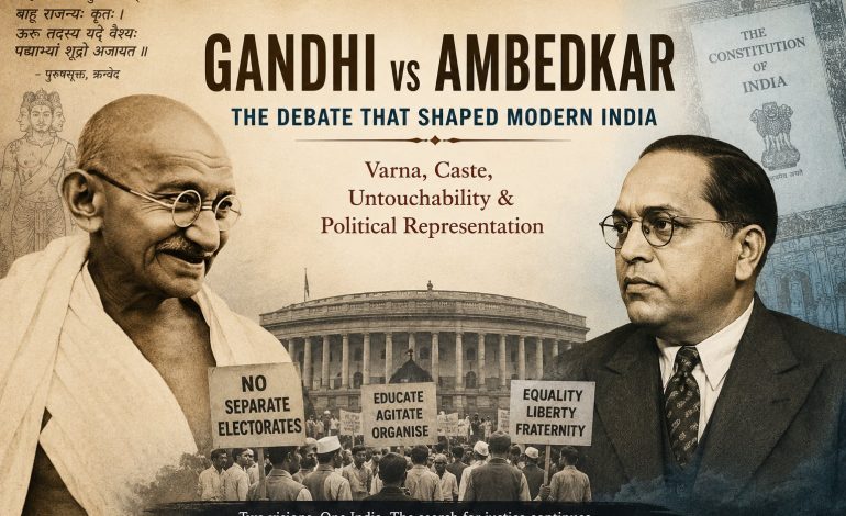 The Nation, the Outcaste, and the Sacred Order: Inside the Gandhi–Ambedkar Battle over Varna and Democracy