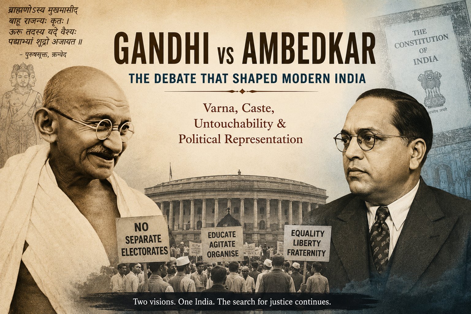 The Nation, the Outcaste, and the Sacred Order: Inside the Gandhi–Ambedkar Battle over Varna and Democracy