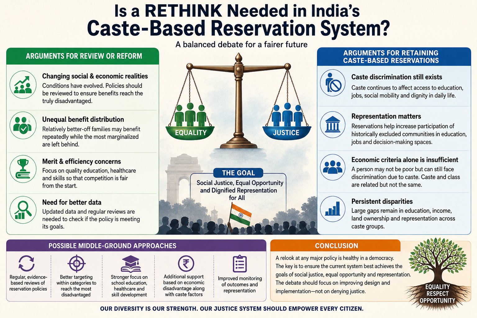IS A RELOOK NEEDED IN THE CASTE RESERVATION SYSTEM?