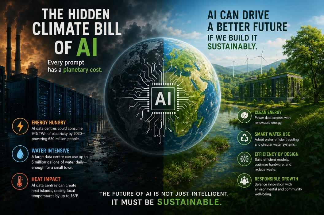 The Hidden Climate Bill of AI: Every Prompt Has a Planetary Price