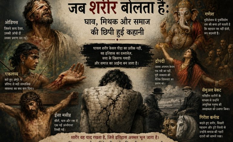 जब शरीर बोलता है: घाव, मिथक और समाज की छिपी हुई कहानी
