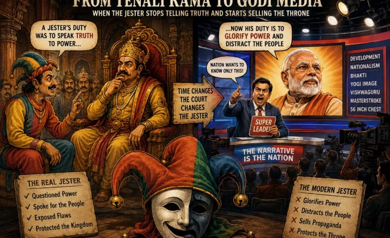 From Tenali Rama to Prime-Time Darbar: When the Jester Became the Court Historian