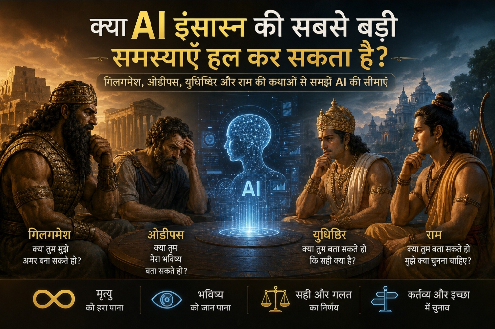 क्या AI इंसान की सबसे बड़ी समस्याएँ हल कर सकता है? गिलगमेश से राम तक 4 प्राचीन महान नायकों का जवाब
