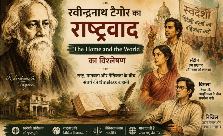 रवीन्द्रनाथ टैगोर का राष्ट्रवाद: द होम एंड द वर्ल्ड के माध्यम से मानवता की नई परिभाषा