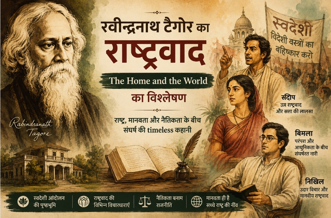 रवीन्द्रनाथ टैगोर का राष्ट्रवाद: द होम एंड द वर्ल्ड के माध्यम से मानवता की नई परिभाषा