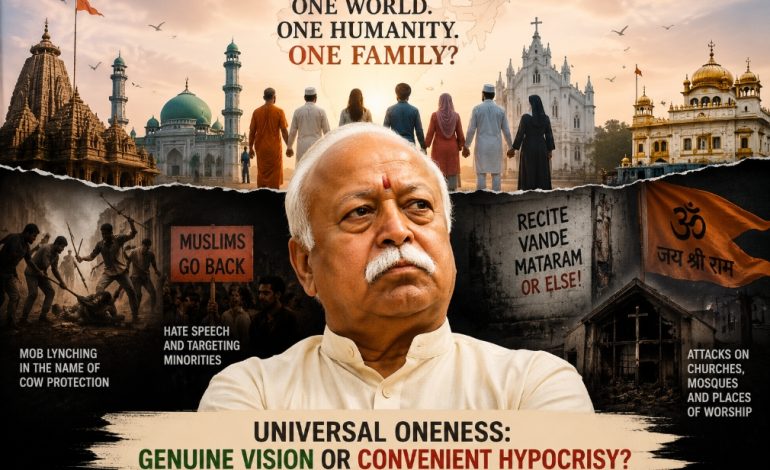 The Test of Mohan Bhagwat’s Universal Oneness: One World, One Humanity—or One Nation, One Identity?