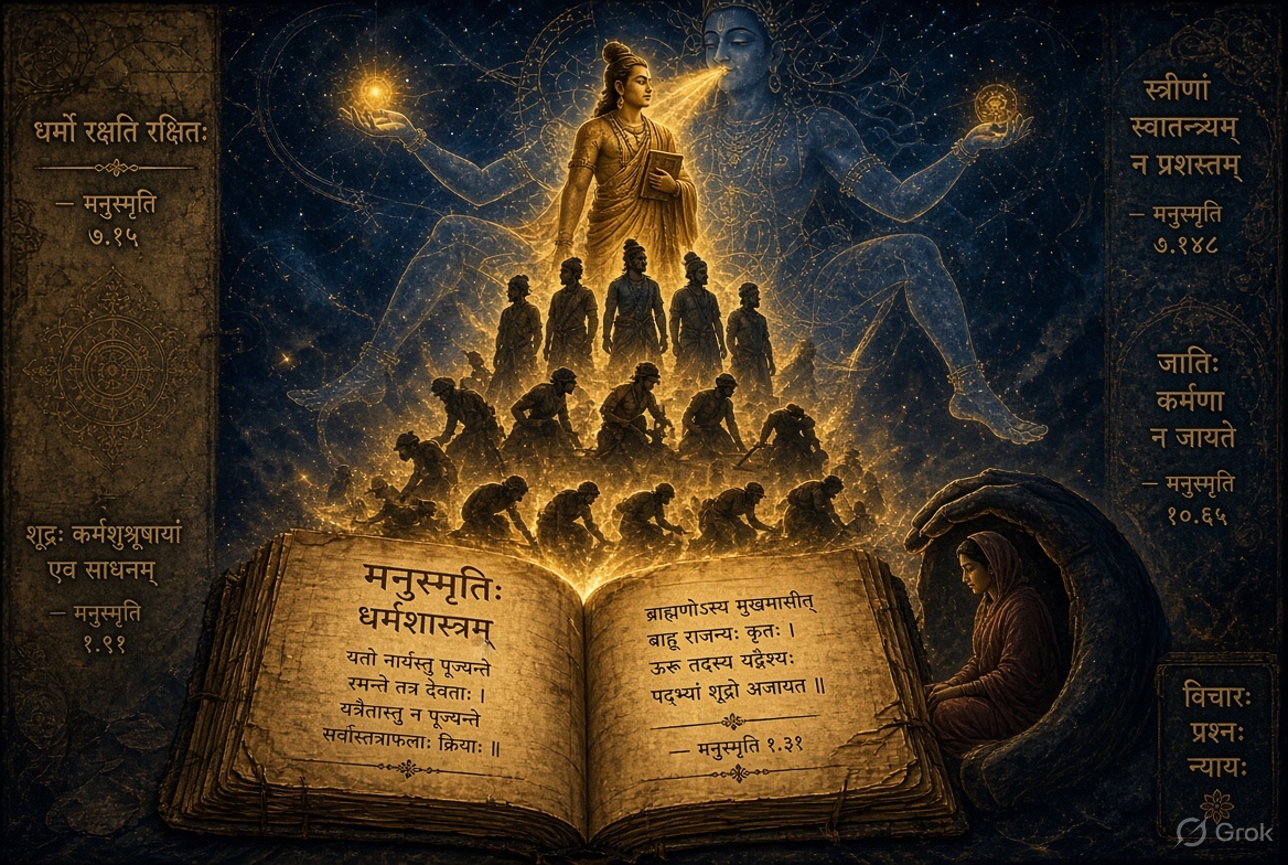 Manusmriti and the Making of an Elitist Dharma: How Caste and Patriarchy Were Written into Social Duty