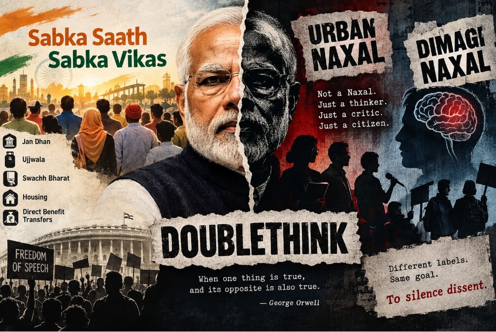 Orwellian Doublethink in Modi’s India: Living in the Republic of Two Truths